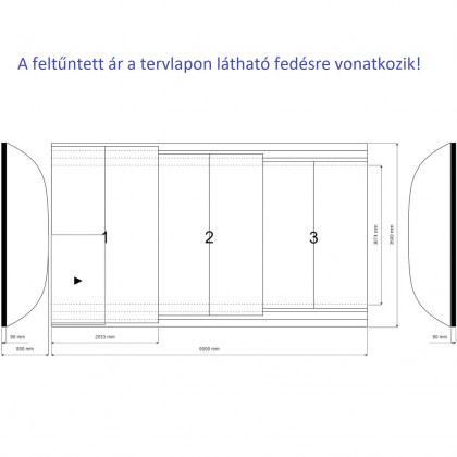 Firenze S polikarbonát medencefedés